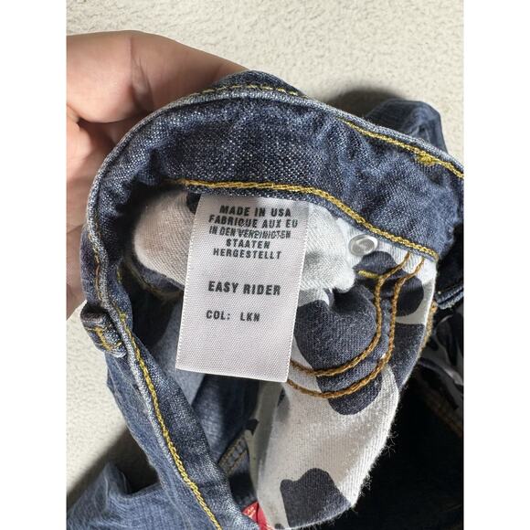 Lucky Brand Jeans Womens 8/28 28x33 Blue Easy Rider Dungarees Made in USA Denim - Picture 10 of 15